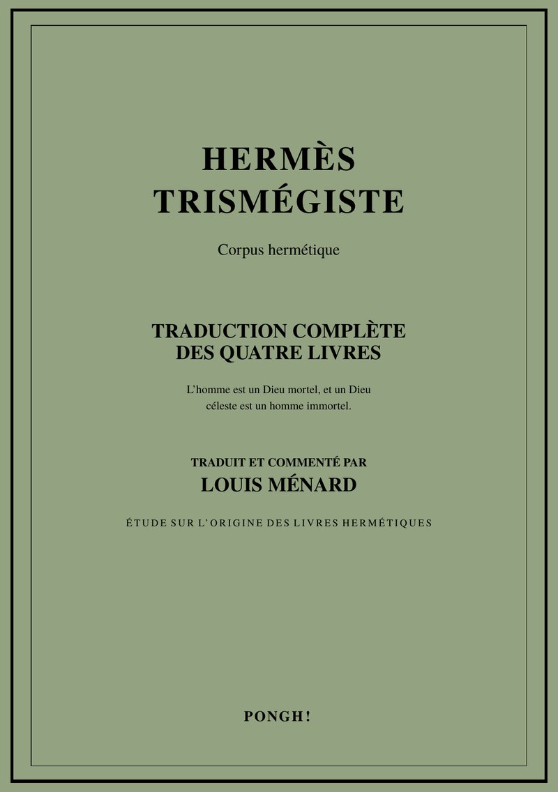 Hermès Trismégiste — Corpus hermétique (PDF)