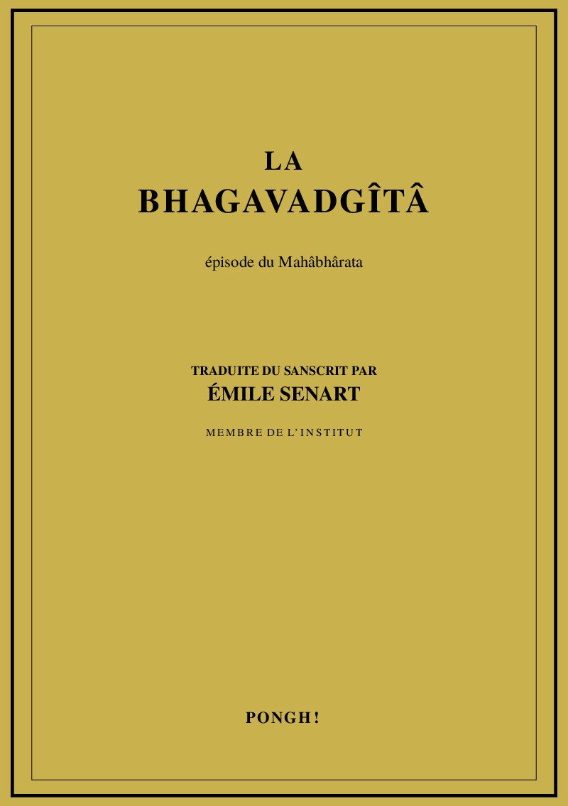 La Bhagavadgîtâ (EPUB)